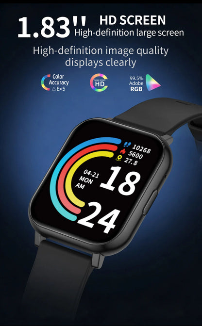 LIGE Fashion Smart Watch Women Bluetooth Call Women‘s Health Monitor Heart Rate Blood Oxygen Sports Fitness Smartwatch For Men