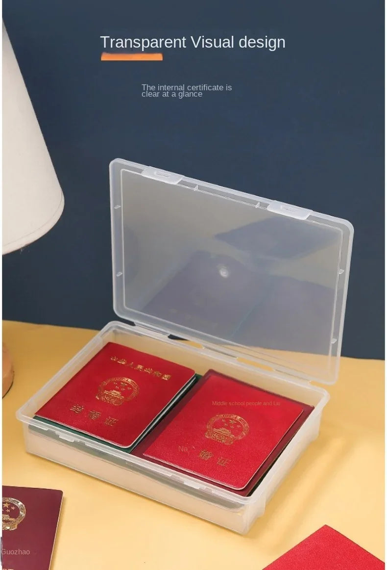Document Organizer Organized Storage Box Simplicity Certificate File Container Dust Proof A4 Organizing Box Dropshipping