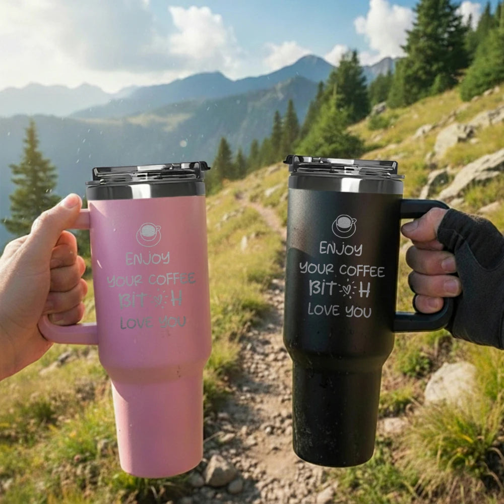 1000ML Large Capacity Stainless Steel Thermos Portable Vacuum Flask Insulated Tumbler With Handel Thermal Cup For Home Outdoor