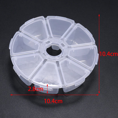 1 Pc Plastic Jewelry Box 5-28 Compartment Slot Organizer Storage Beads Container Adjustable Jewelry Storage Box Rectangle Case