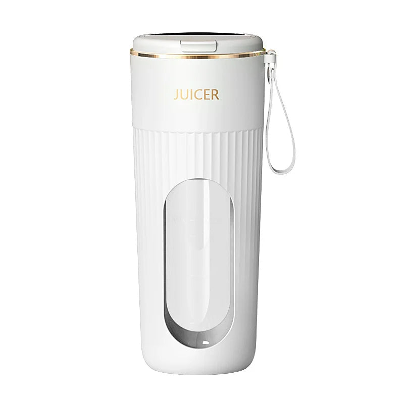 Upgraded Wireless Juicer with 14-Blade 304 Stainless Steel Blades, Smart Battery Display, Portable Juicing Cup