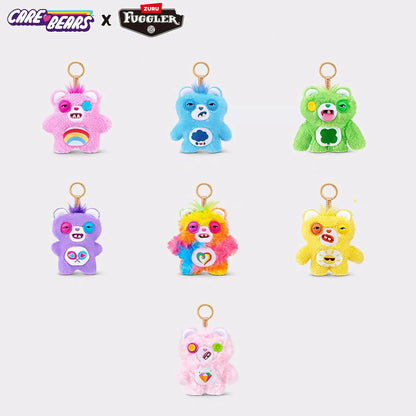 Original Fuggler Care-Bears Series Cute Ugly Teeth Monster Trendy Toys Plush Pendant Funny Trendy Dolls Keychain Gifts Bagged