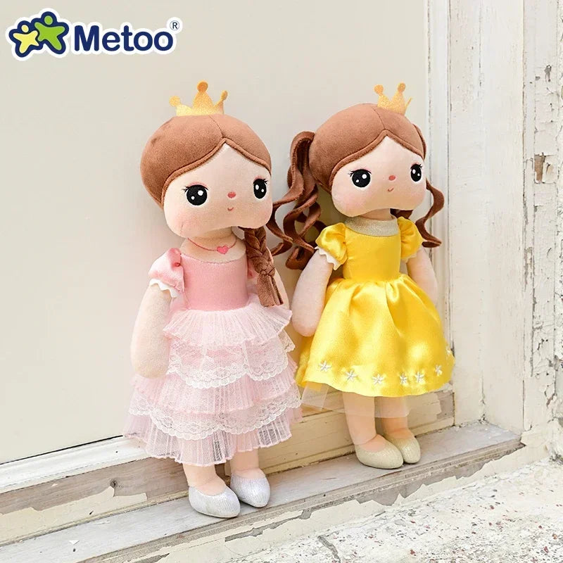 Original 38cm Metoo Angela Dolls Pink Sweet Fairy Tale Princess Cute Toy Beautiful Skirt Dolls Birthday Holiday Gifts For Kids