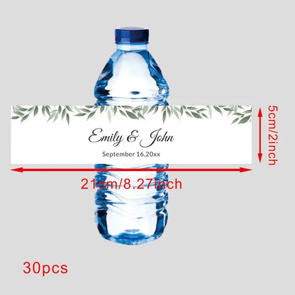 Custom 30 pieces Celebration label Personalized bottle label sticker Custom name text sticker
