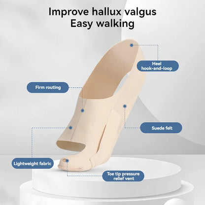 GOBYGO 1Pcs Hallux Valgus Corrector Toe Separation Corrector Lightweight And Adjustable Wearable Shoes Ankle Support Men Women