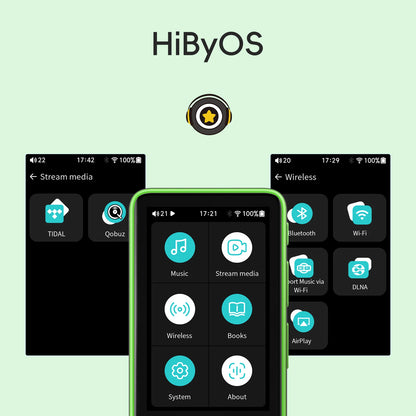 HiBy R1 MiDi HiFi Audio Music Player MP3 USB DAC WiFi Bluetooth 5.1 DSD256 PCM384kHz/32bit X1600E CS43131 MSEB Web Radio 1150mAh