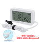 Tuya WiFi Zigbee Temperature Humidity Sensor With External Probe for Smart Home APP Remote Control Work with Yandex Alexa