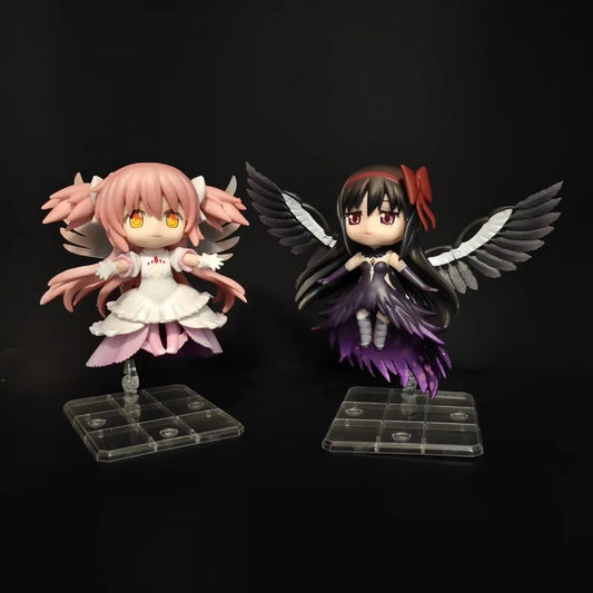 Chibi Puella Magi Madoka Magica Anime Figure Kaname Madoka Akemi Homura Pvc Model Collectible Desktop Decoration For Anime Fans