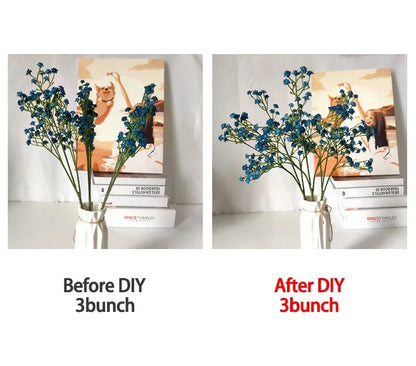 Artificial Plastics Gypsophila Flower Outdoor Garden Party Courtyard Home Vases Table Wedding Bridal Bouquet DIY Gifts Accessory