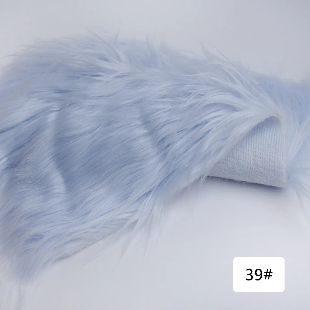 8cm Pile Length Imitation Fur Fabric Diy Cosplay Clothing Hairy Fur Fabric Bundle Long Hair Plush Fabrics By Meters Liquidations
