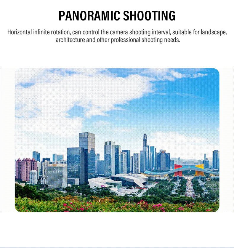 Soonpho M7 Photography Electric Gimbal Remote Control 360° Pan Tilt Head Motorised Gimbal  Auto Face Tracking Tripod