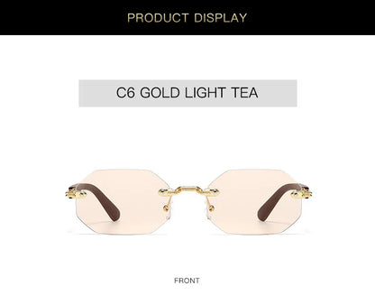 New Vintage Elliptical Sunglasses Women Men Polygon Sun Glasses Female Oval Eyewear Sunglasses for Male Female Eyeglasses