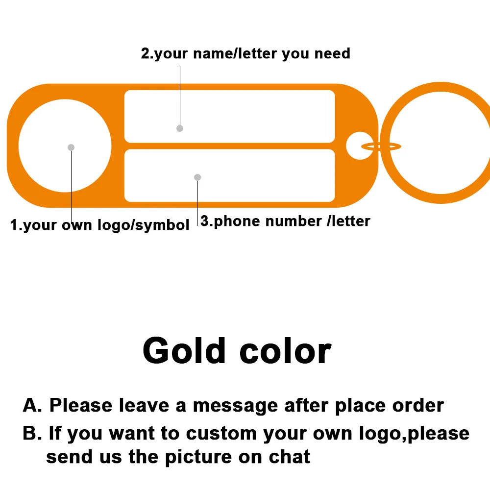 Customized Logo Name Number Plate Keychain Stainless Pteel Private Customized Jewelry Key Anti-lost Pendant Gift For Man Women
