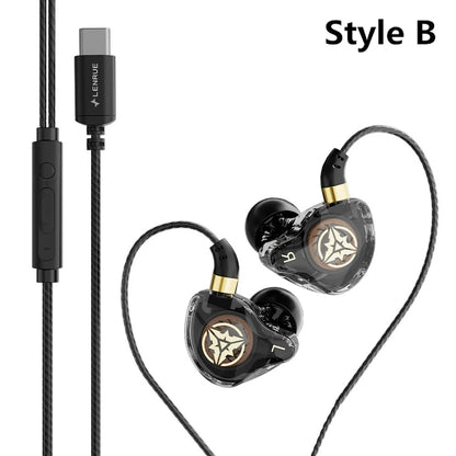 OLAF DAC Type C Earphones Wired Headset USB C Gamer Headphones Cable Handsfree Type-C Earbuds For iPhone16 15 Samsung S23 Xiaomi