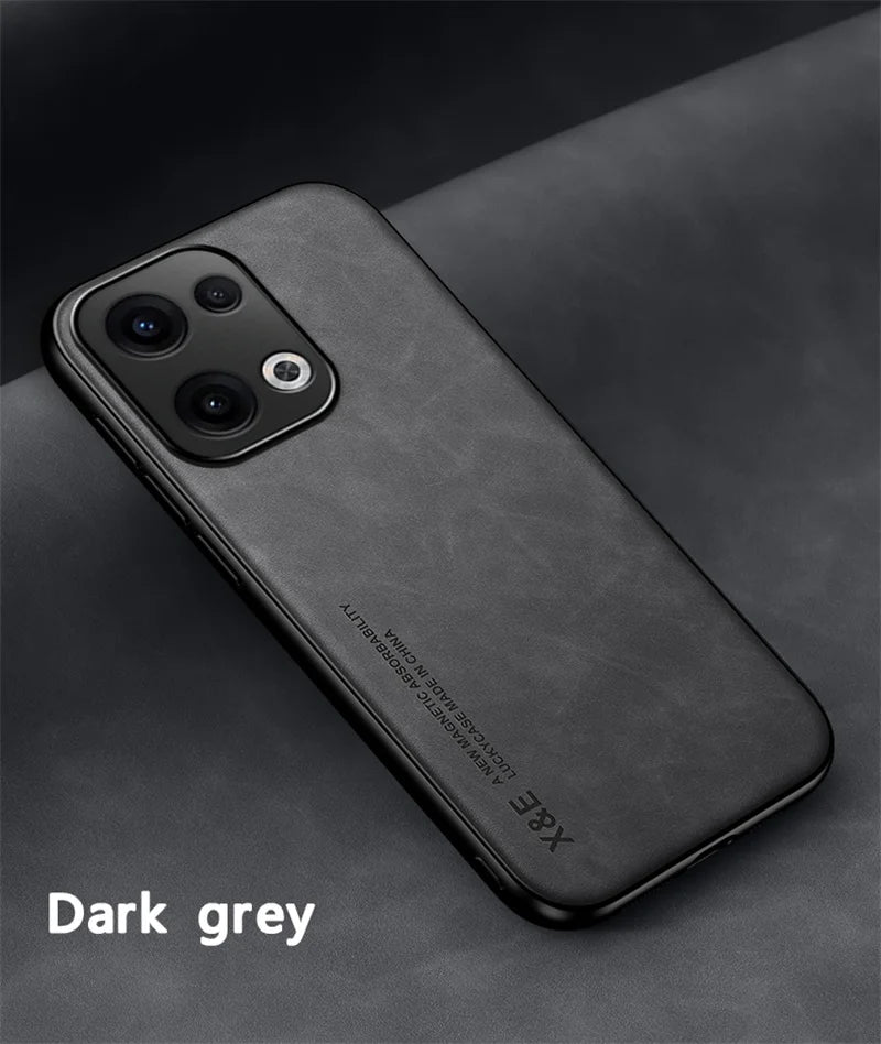 Funda For Oppo Reno 13 Pro 13F 4G 5G Case Car Magnetic Holder Leather Phone Case for Reno13 13pro 5G Soft Frame Shockproof Cover