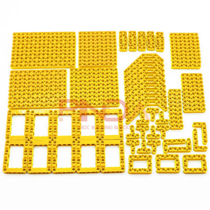 120PCS Parti tecniche fai da te 6 colori Liftarm Mattoni da costruzione spessi Blocchi Set di accessori Braccio Fascio Meccanico