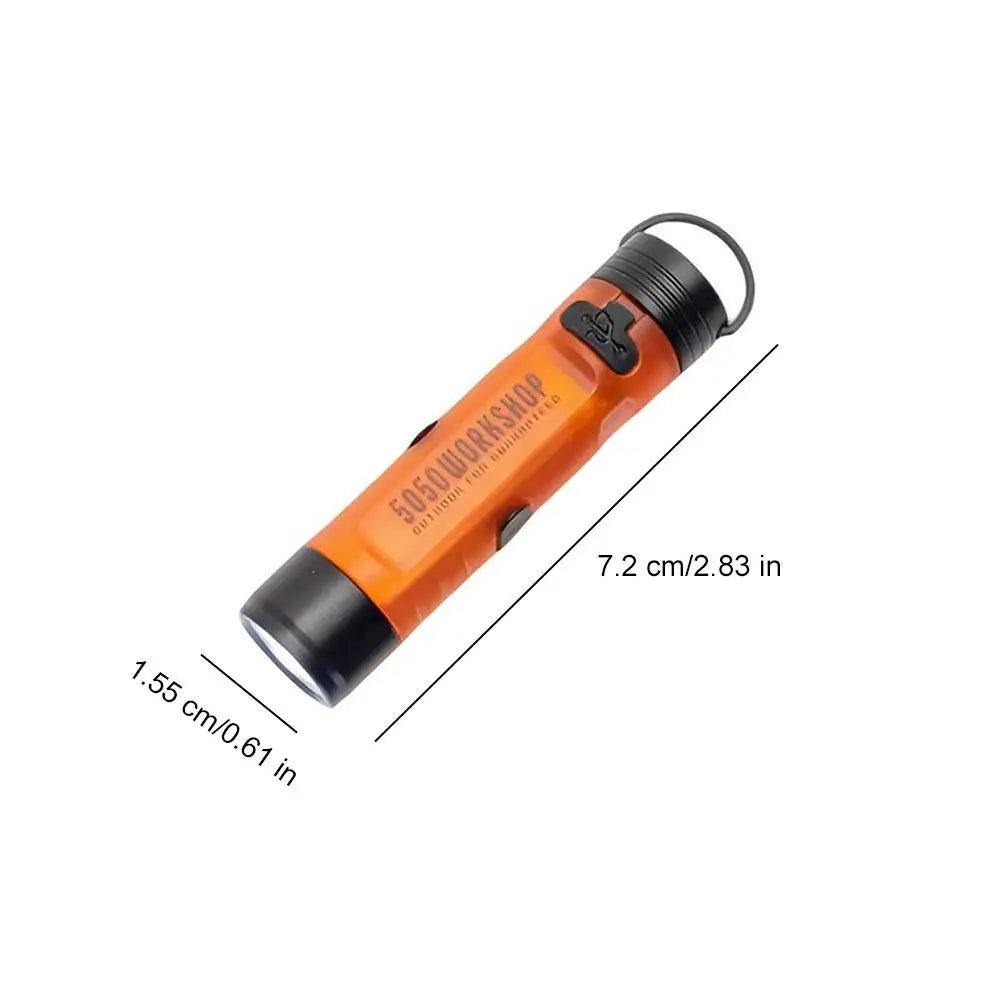 Pocket Mini Flashlight Outdoor Key Clip Cap Ambient LED Long Endurance Disaster Relief Emergency 5050 Small Light 2026 New