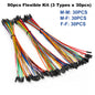 Dupont Cable Ribbon Jumper Wire Kit 10cm 20cm 30cm Male Female 24AWG Copper Line Set for DIY Arduino Breadboard PCB