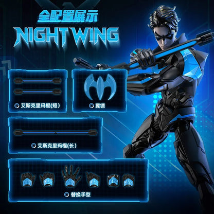 BLOKEES Nightwing Superman Batman Beyond Original Gunn David DC David Justice League Comics Action Figure Assembled Model Toy