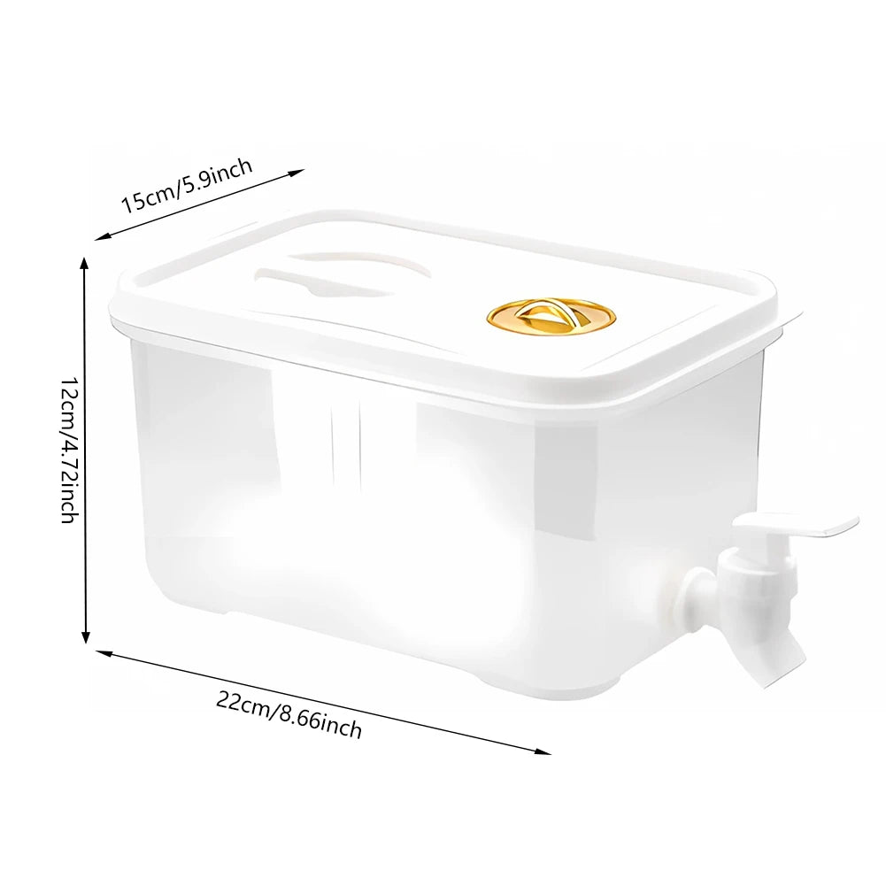 3.5/5/10L High Temperature Resistance Fridge Drink Dispenser with Spigot with Lid Refrigerator Water Bottle  Cold Kettle