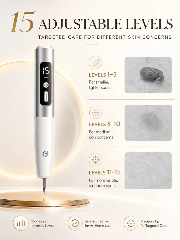 Skin Tag Wart Removal Pen,Adjustable Speed Portable Facial Body Mole Spot Eraser Skin For Home Beauty Device,Recently Hotselling