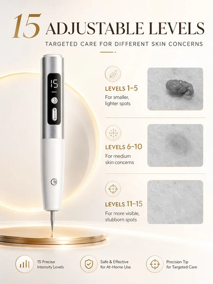 Skin Tag Wart Removal Pen,Adjustable Speed Portable Facial Body Mole Spot Eraser Skin For Home Beauty Device,Recently Hotselling