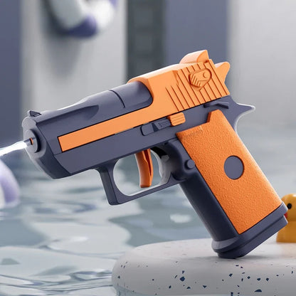 Portable Water Gun Children Manual Ice Burst Automatic Reloading Waterguns Summer Outdoor Pool Garden Fight Games Toys for Kids
