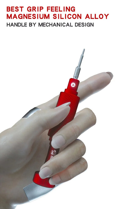 MECHANIC iShell 3D Screwdriver Red Magnetic Precision Non-Slip Screw Driver Set Phone Repair Disassemble Tool