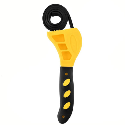6inch Multifunctional Belt Wrench Oil Filter Puller Strap Spanner Chain Wrench Strap Opener Adjustable Disassembly Tool