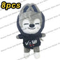20cm 8pcs/Set Plush Toy Kawaii Skzoo Stray kids Plush Cartoon Stuffed Animal Doll Kawaii Companion Toys Room Decor Gift