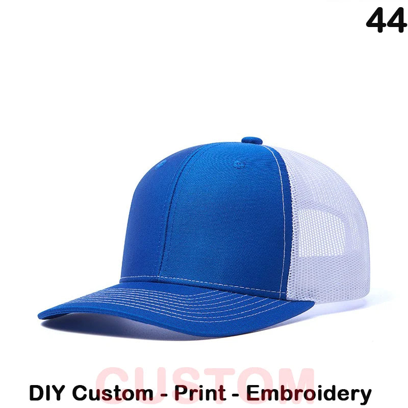 Fedoryn Custom Embroidery Baseball Cap for Men and Women DIY Design Mesh Cap LOGO Print Hat Quality Truck Hat Wholesale Unisex
