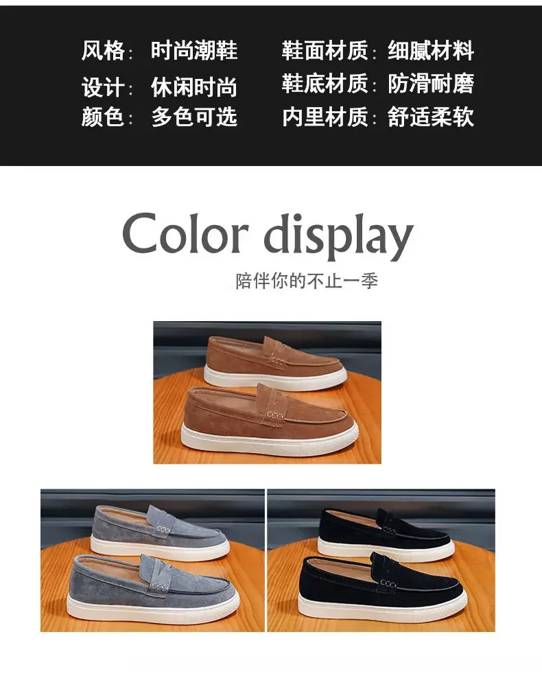 Daily Comfort Loafers Breathable Construction Dissipate Heat, Lightweight Build Lower Burden for Tired-Free Daily Movement