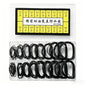 200Pcs Waterproof Watchmaker O-Ring Gaskets Thickness Seals Repair Tools Rubber Watch Back Case Crown with Grease Seal Lubricant