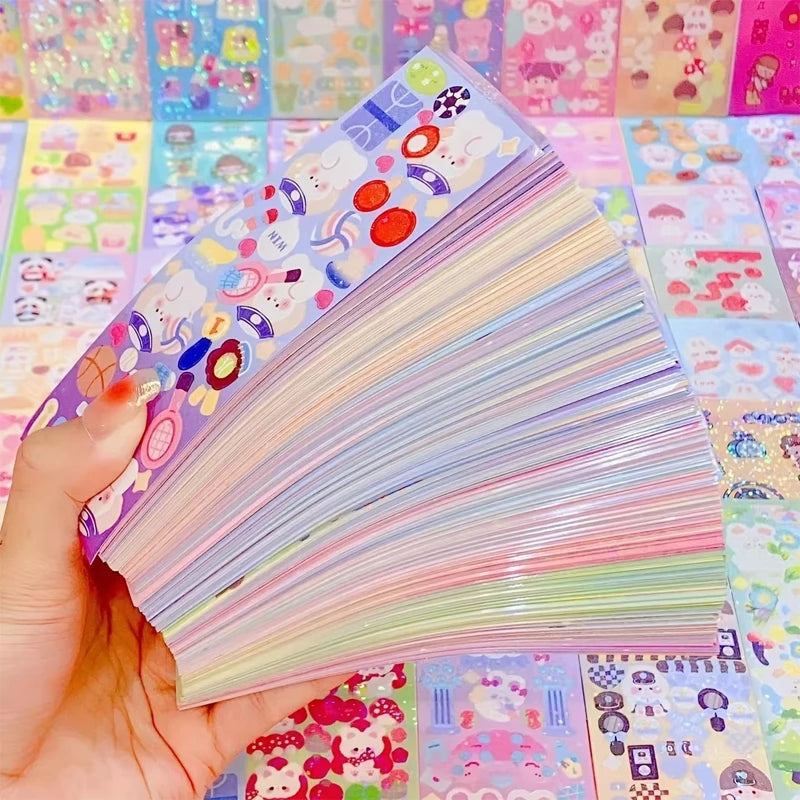 Kawaii Stickers for Kids Cute Stationary Aesthetic Diary Decoration Art Supplies Stickers for Scrapbooking Lot Korean Paper Desk