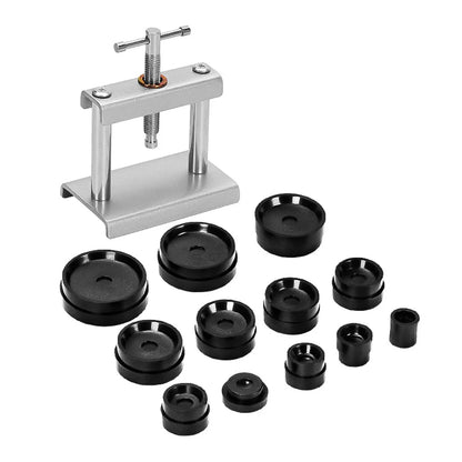 Watch Tool Repair Professional  Back Cover Presser Set 12pcs/18pcs Case Presser Fitting Dies Metal Watchmaker Maintenance Tools