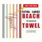 Personalized Striped Beach Towel Custom Name/Logo Microfiber Towel Thin Quick Dry Absorbent for Beach Swimming Yoga Bath Sports