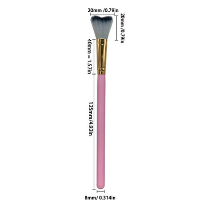 1Pc Curved Lash Shampoo Brush - Soft Bristle For Eyelash Extension Cleansing Makeup Removal Bath Swoop Beauty Tool