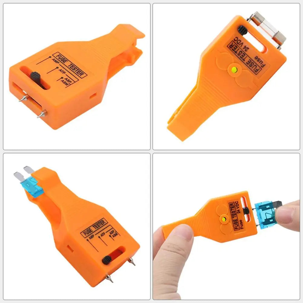 2-in-1 Automotive Fuse Tester & Puller Tool Multi-Functional Car Fuse Checker & Remover for Mini/Standard ATM ATC Fuses