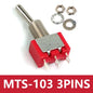 10pcs 6mm Miniature Switches Toggle Switch Single Pole Double Throw Mini Waterproof Cap Micro Switch ON-OFF-ON 6A