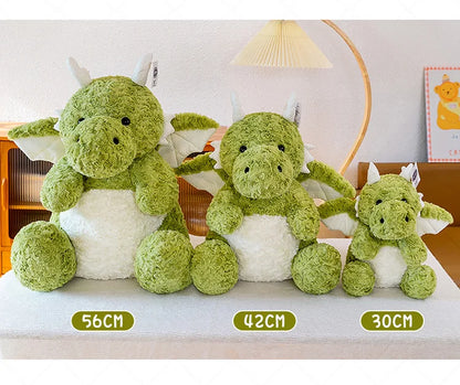 22-60CM Cute Pterodactyl Flying Dragon Doll Dinosaur with Wings Plush Toy Bed Pillow Sleeping Companion Soothing Gift for Kid