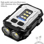 800mAh Super Bright LED COB Flashlight 8 Modes Keychain Light IPX4 Waterproof Magnetic Type C Rechargeable Mini EDC Torch Light