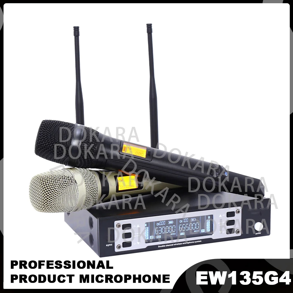 Professional 135G4 SKM9000 2 Channel UHF Wireless Dynamic Microphone 100G4 System DJ Karaoke Stage Performance