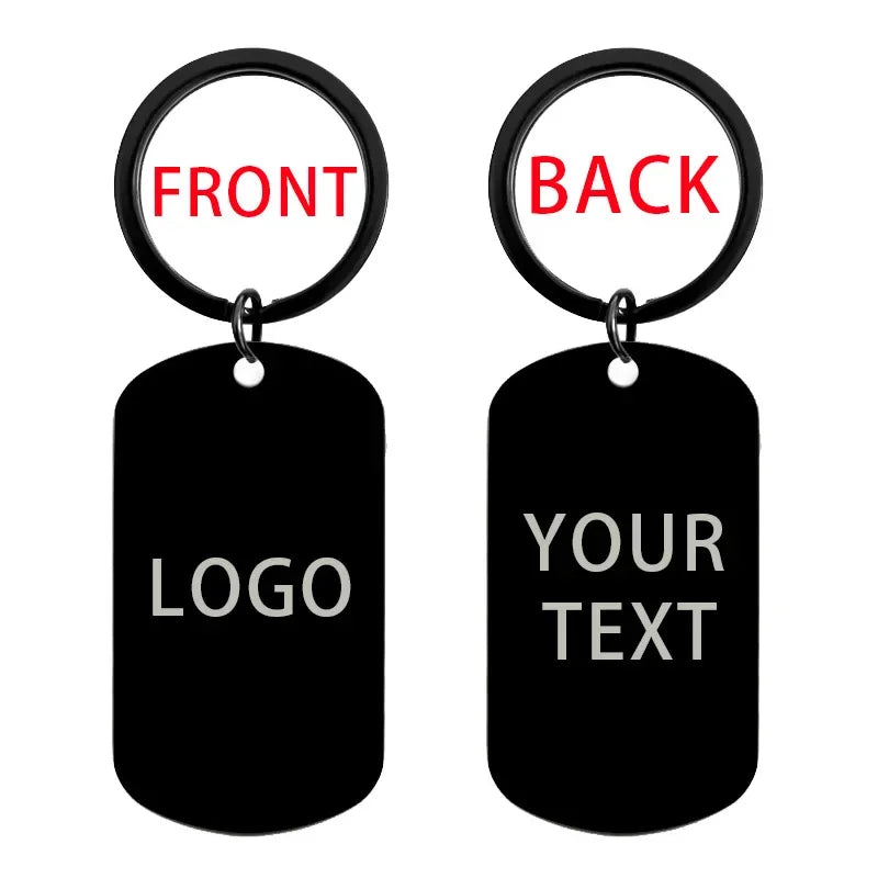 Fashion  Keychains for Men Women Custom Lettering Keychains  Engrave Date Name Logo Keyring Gift for Boyfriend Personalized