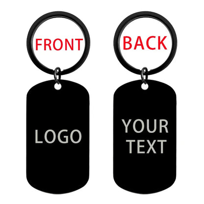 Fashion  Keychains for Men Women Custom Lettering Keychains  Engrave Date Name Logo Keyring Gift for Boyfriend Personalized