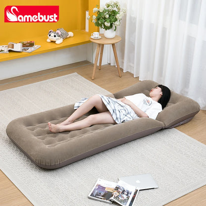 CAMEBUST Inflatable Sofa Bed Lounge Camping Inflatable Sofa Garden Outdoor Airbed for Balcony Portable Folding Inflatable Couch