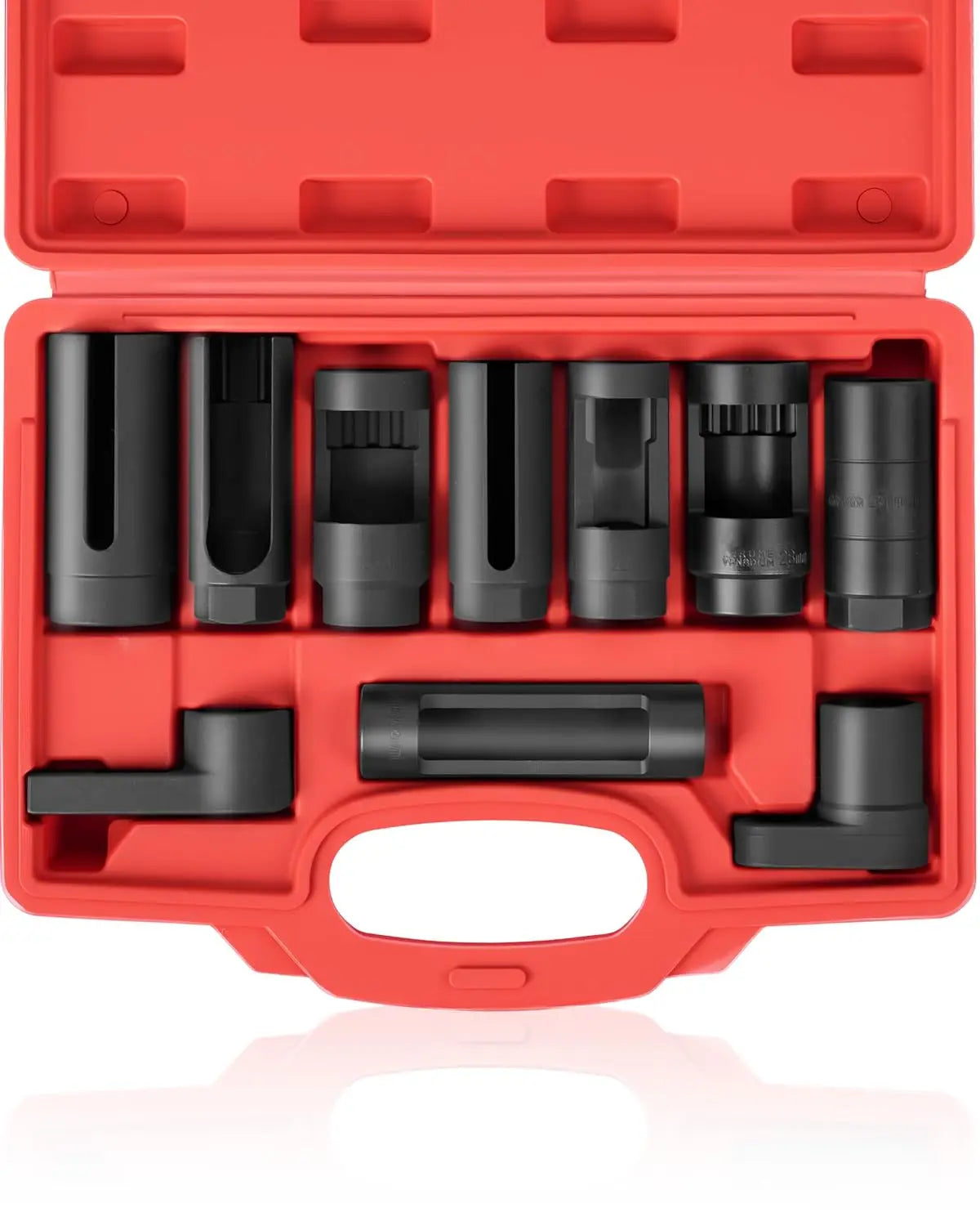 Universal Oxygen Sensor Socket Set O2 Lambda Sensor Removal Tool Kit Automotive Wrench Remover Installer Multi Size Box Tool