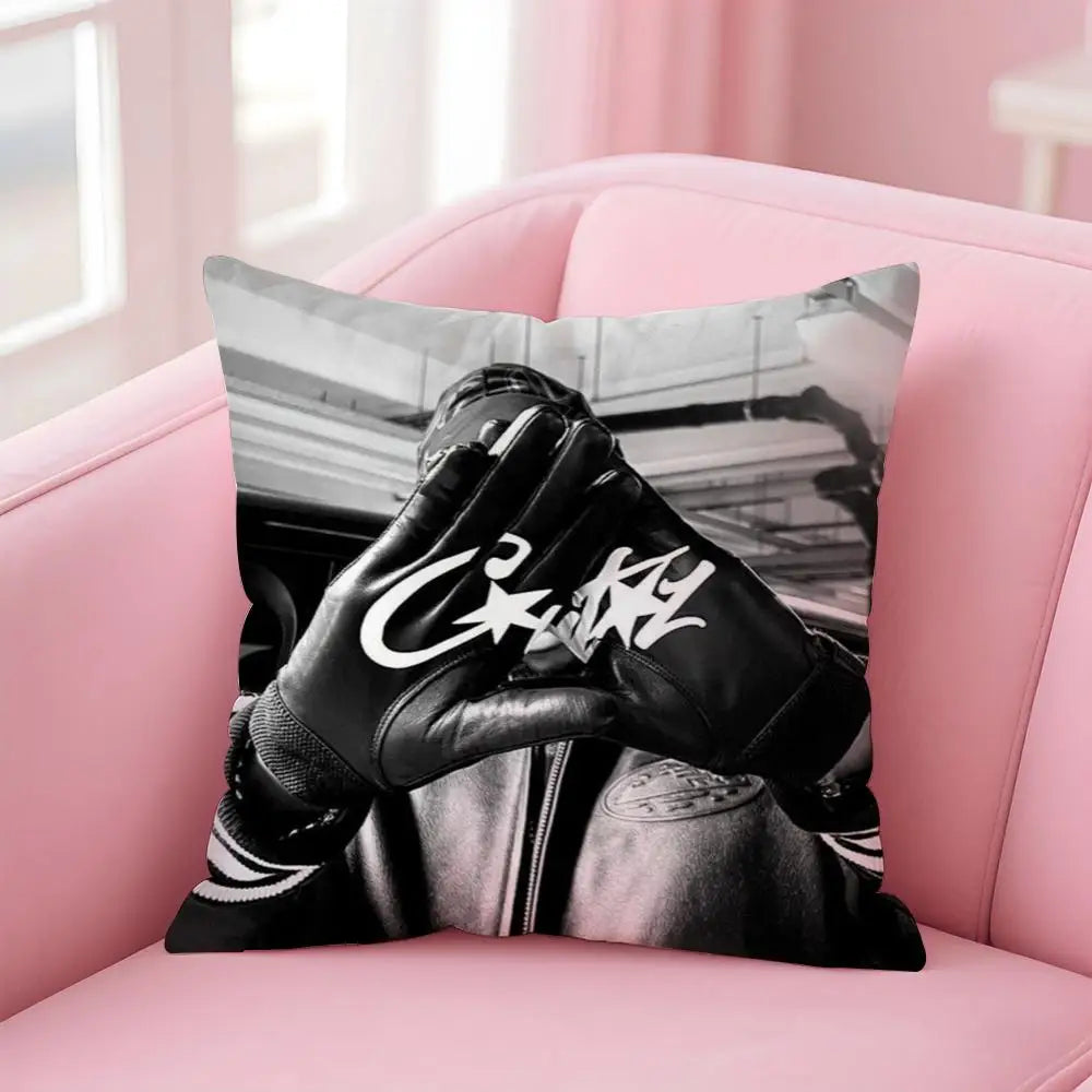 Fashion Brand C-CorteizS Cushion Cover Soft Plush Throw Pillow Cushion Cover｜Double-Sided Pillow Case for Sofa Home Decor