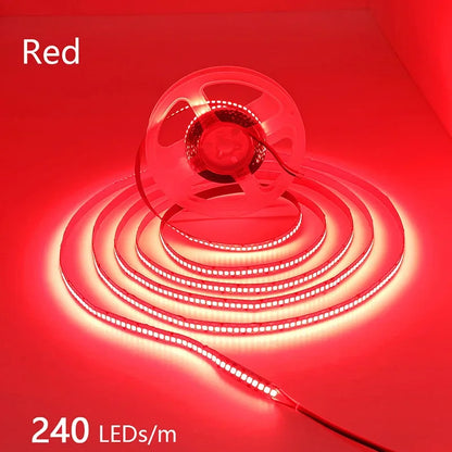 12V 24V LED Strip 2835 120LEDs/m Home Lamp Strip Pink Red Ice Blue Green Golden Yellow Orange Flexible Waterproof Soft Lamp Bar