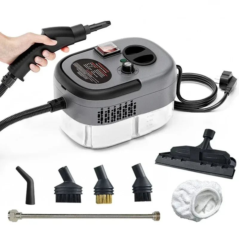 2500W Handheld Steam Cleaner High and Temperature Air Conditioner Kitchen Hood Car Steam Clean Machine Floor and More Cleaning