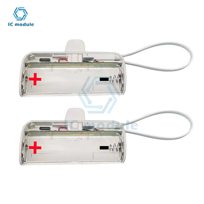 Welding-free 1-cell 21700 Mini Battery Power Bank Case 18650 Battery Box DIY Mobile Power Supply Box kit Suitable for IOS/Type-C